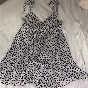 Low back spotted dress